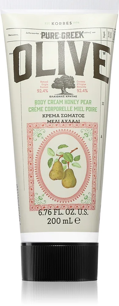 Korres Pure Greek Olive & Honey Pear Nærende bodycreme 200 ml