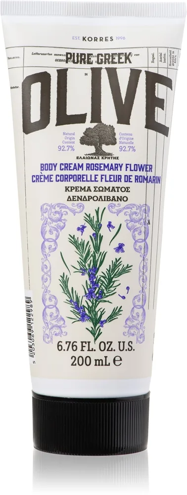 Korres Pure Greek Olive & Rosemary Flower Fuktgivande kroppskräm Med olivolja 200 ml