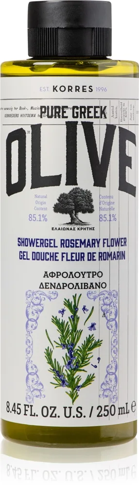 Korres Pure Greek Olive & Rosemary Flower Opfriskende brusegel 250 ml
