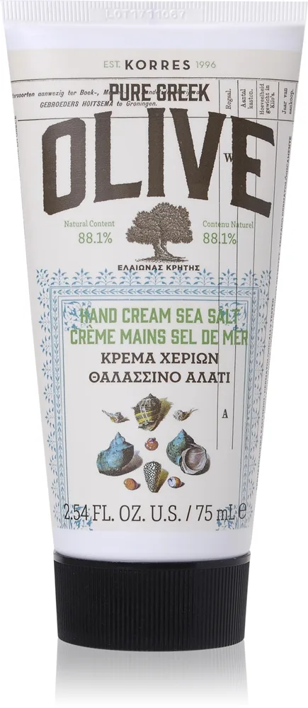 Korres Pure Greek Olive & Sea Salt Fugtgivende håndcreme Med havsalt 75 ml