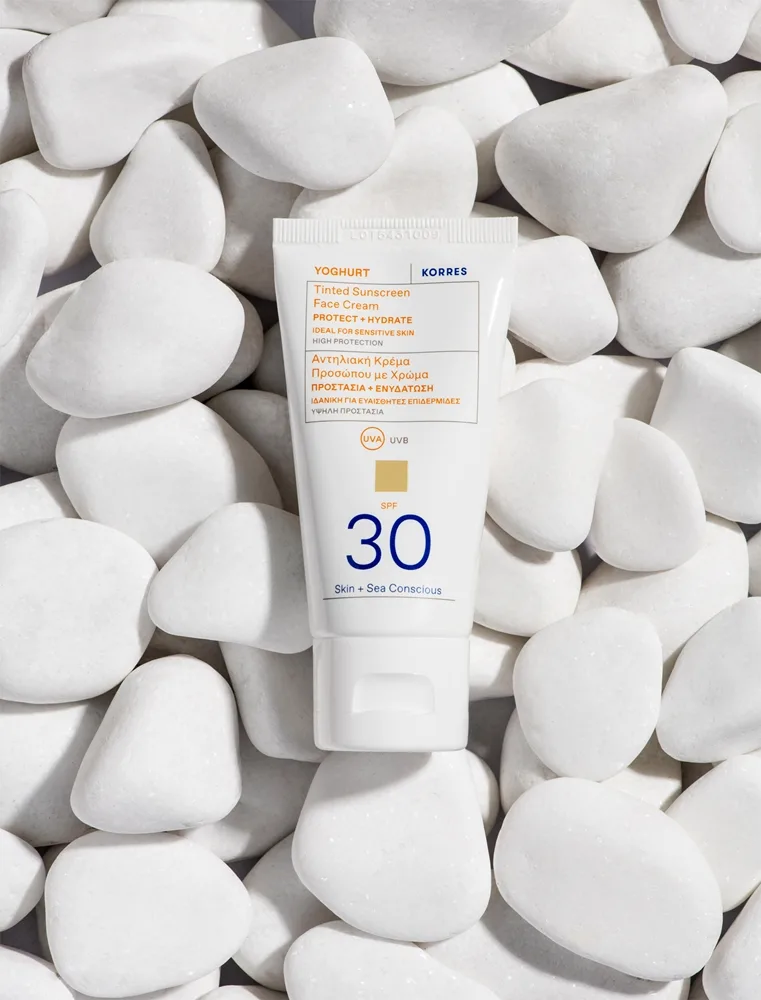 KORRES Yoghurt Tinted Sunscreen Face Cream Spf 30 - Nude - 50 ml