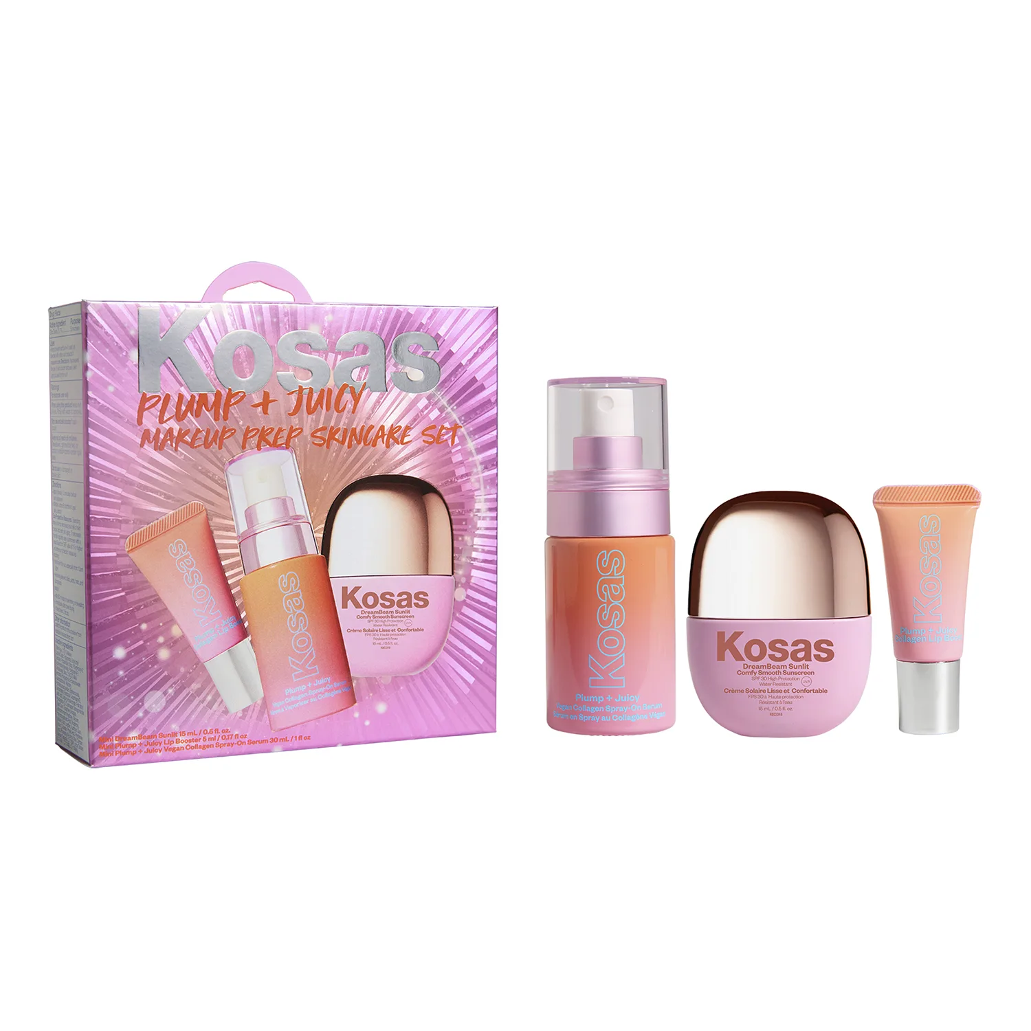 Kosas - Plump + Juicy Makeup-prep - Hudplejesæt - Plump & Juicy Plump + Juicy Makeup-prep - For Women