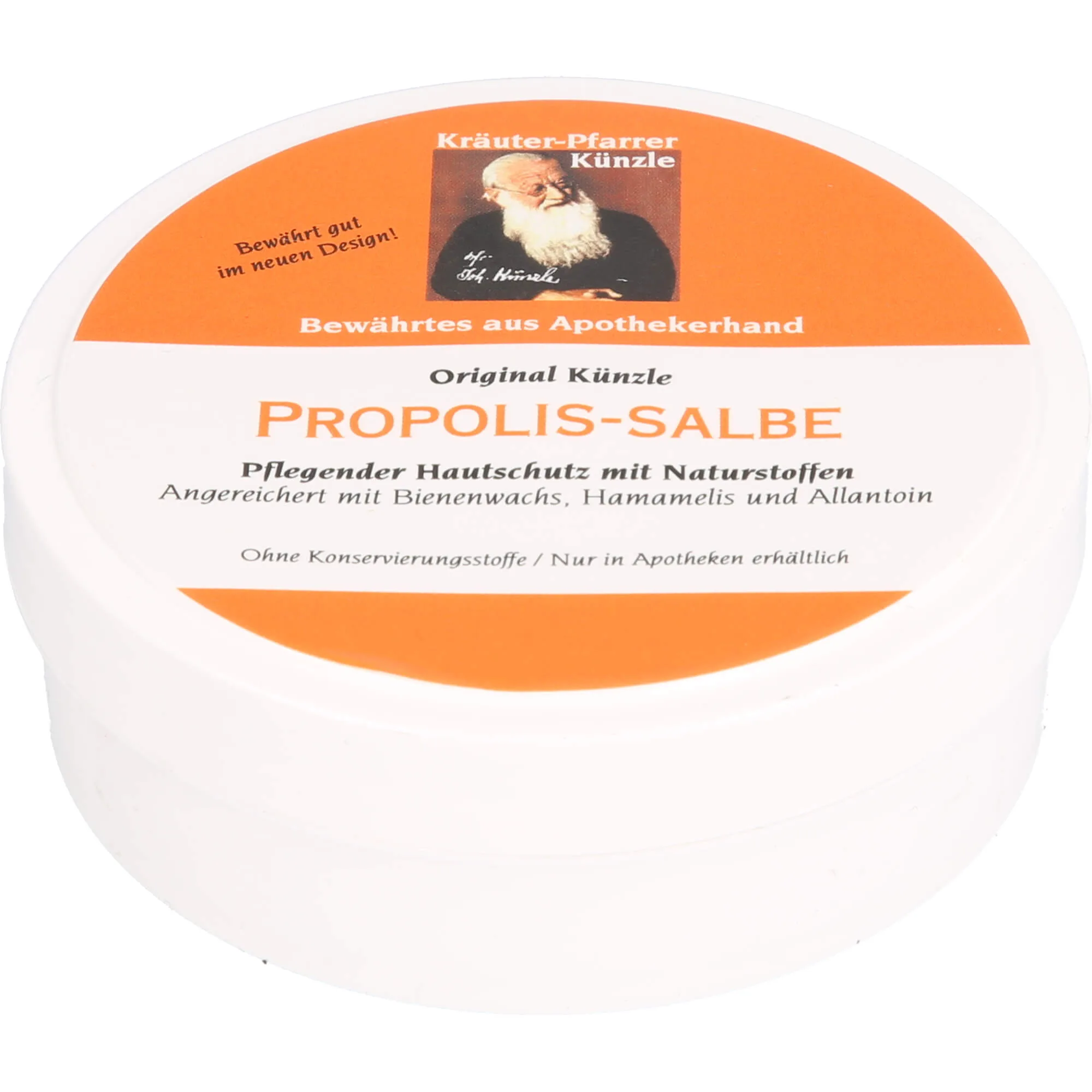 Original Künzle Propolissalbe N pflegender Hautschutz mit Bienenwachs, Hamamelis und Allantoin, 100 ml Salbe