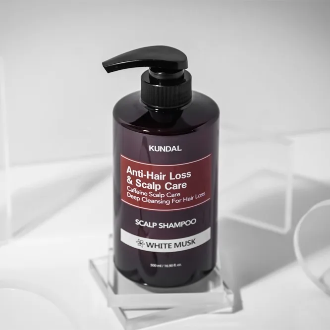 KUNDAL Caffeine Shampoo White Musk Naturligt schampo Mot håravfall 500 ml