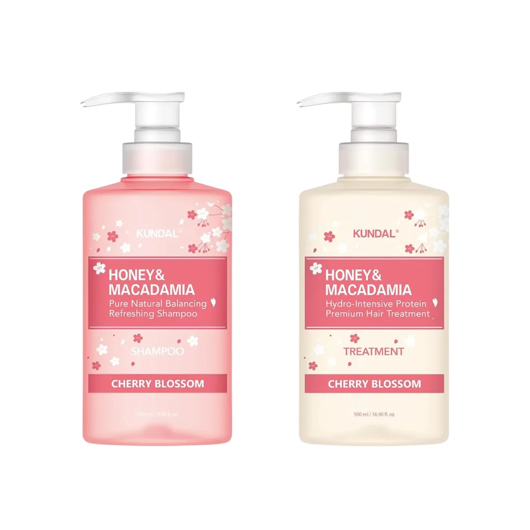 KUNDAL Honey & Macadamia Cherry Blossom Edition lahjasetti hiuksiin