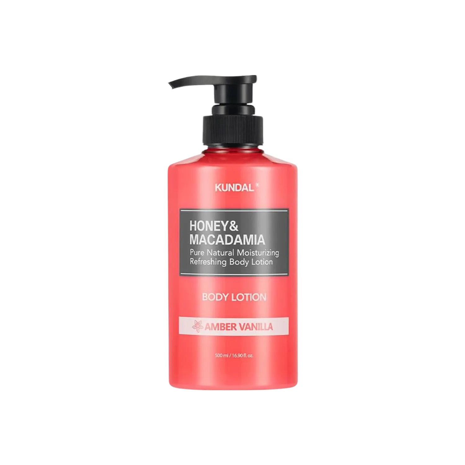 Kundal Honey & Macadamia Pure Body Lotion Amber Vanilla 500ml