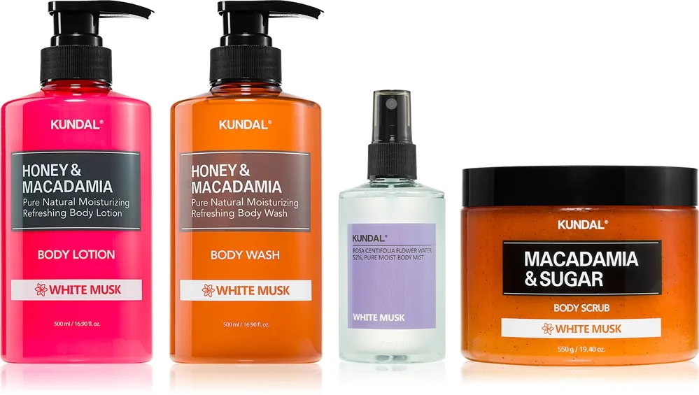 KUNDAL Honey & Macadamia White Musk Sæt til krop