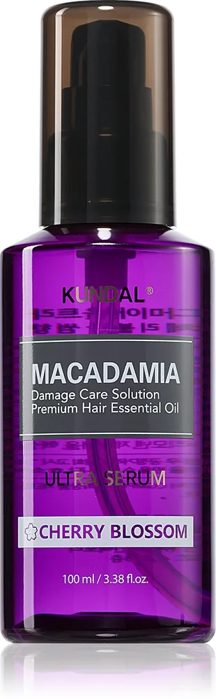 KUNDAL Macadamia Ultra Serum Cherry Blossom Regenererende olieserum Til skadet hår 100 ml