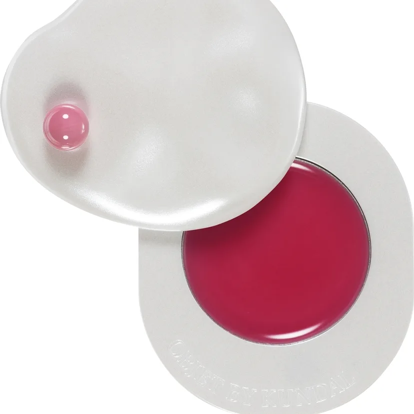 KUNDAL Objet Dew Drop Lip Glaze Balm sävyttävä huulibalsami kosteuttava vaikutus sävy Tender Rose 2 g
