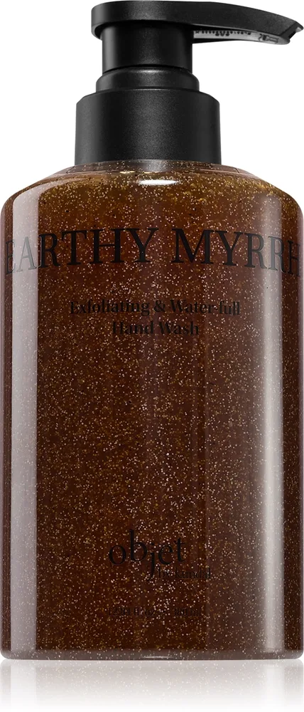 KUNDAL Objet Exfoliating & Waterfull Hand Wash Plejende og flydende håndsæbe med en eksfolierende virkning Aroma Earthy Myrrh 380 ml