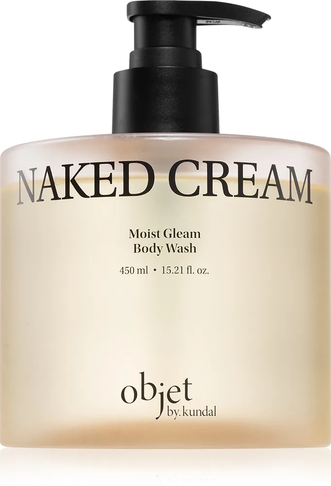 KUNDAL Objet Moist Gleam Body Wash Parfumeret brusegel til intensiv fugt Aroma Naked Cream 450 ml
