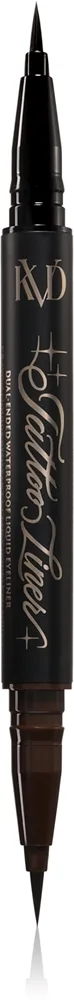 KVD Beauty Tattoo Liner Dual-Ended Waterproof Liquid Eyeliner pitkäkestoinen vedenkestävä silmänrajauskynä 2x0.55 ml