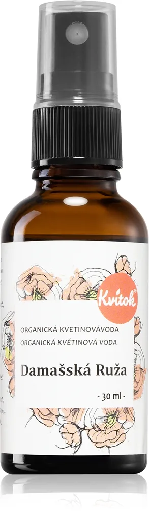 Kvitok Damascus Rose kasvovesi kuivalle ja herkälle iholle 30 ml