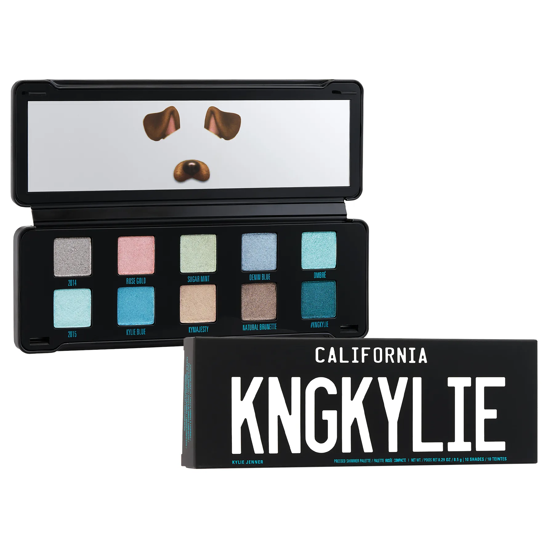 King Kylie Pressed Eyeshadow Shimmer Palette Limited Edition 9