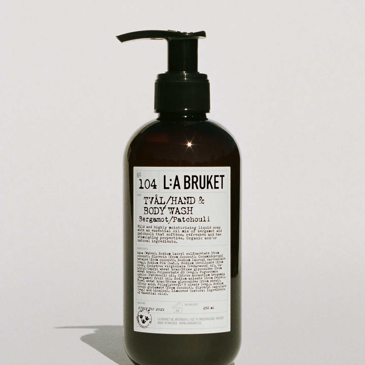 104 Hand & Body Wash Bergamot/Patchouli 450 ml