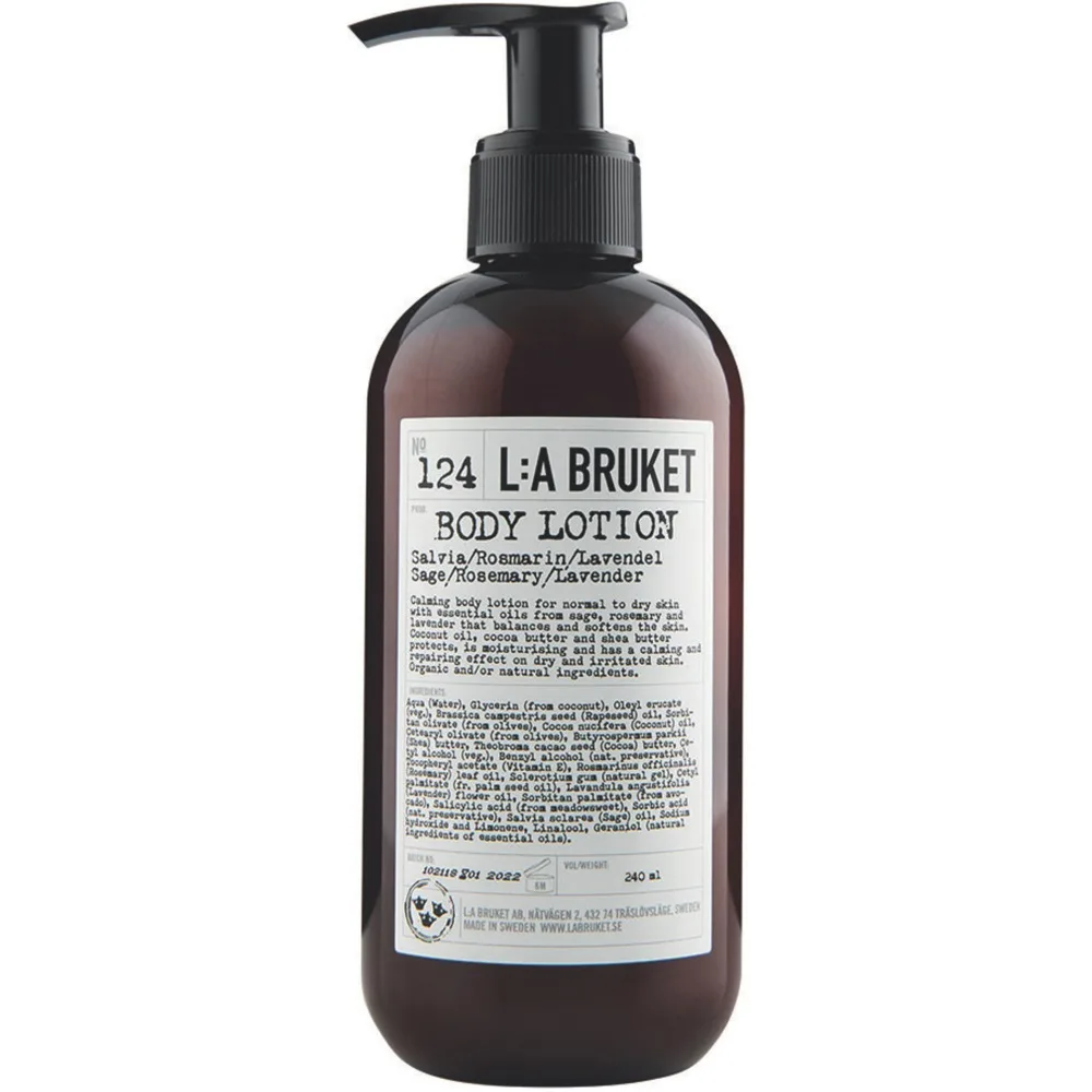 L:a Bruket 124 Body Lotion Sage/Rosemary/Lavender - Nude - 240 ML