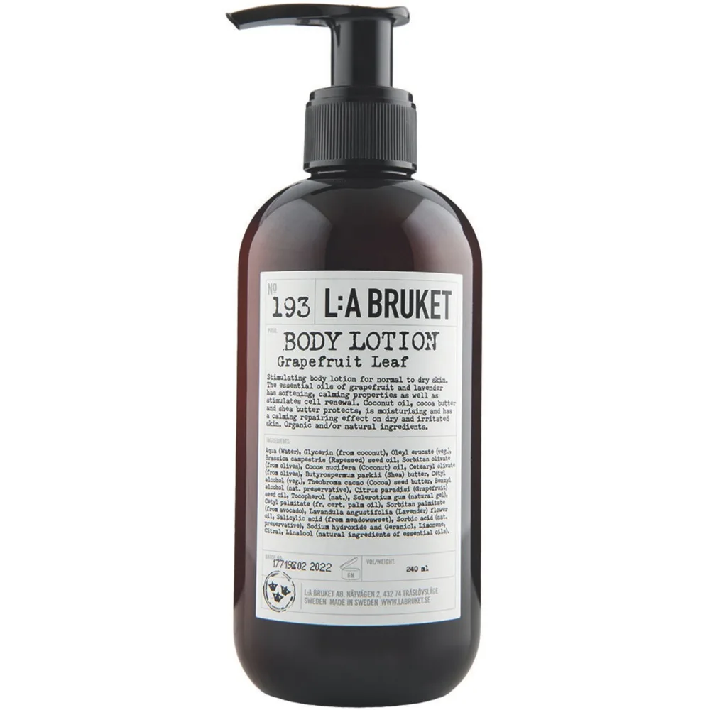 L:a Bruket Body Lotion Grapefruit Leaf CosO 240 ml