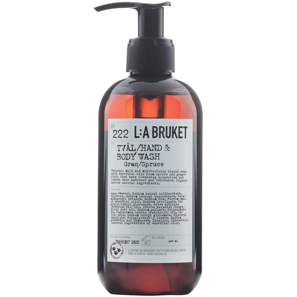 L:a Bruket Hand & Body Wash 222 Spruce 450 ml