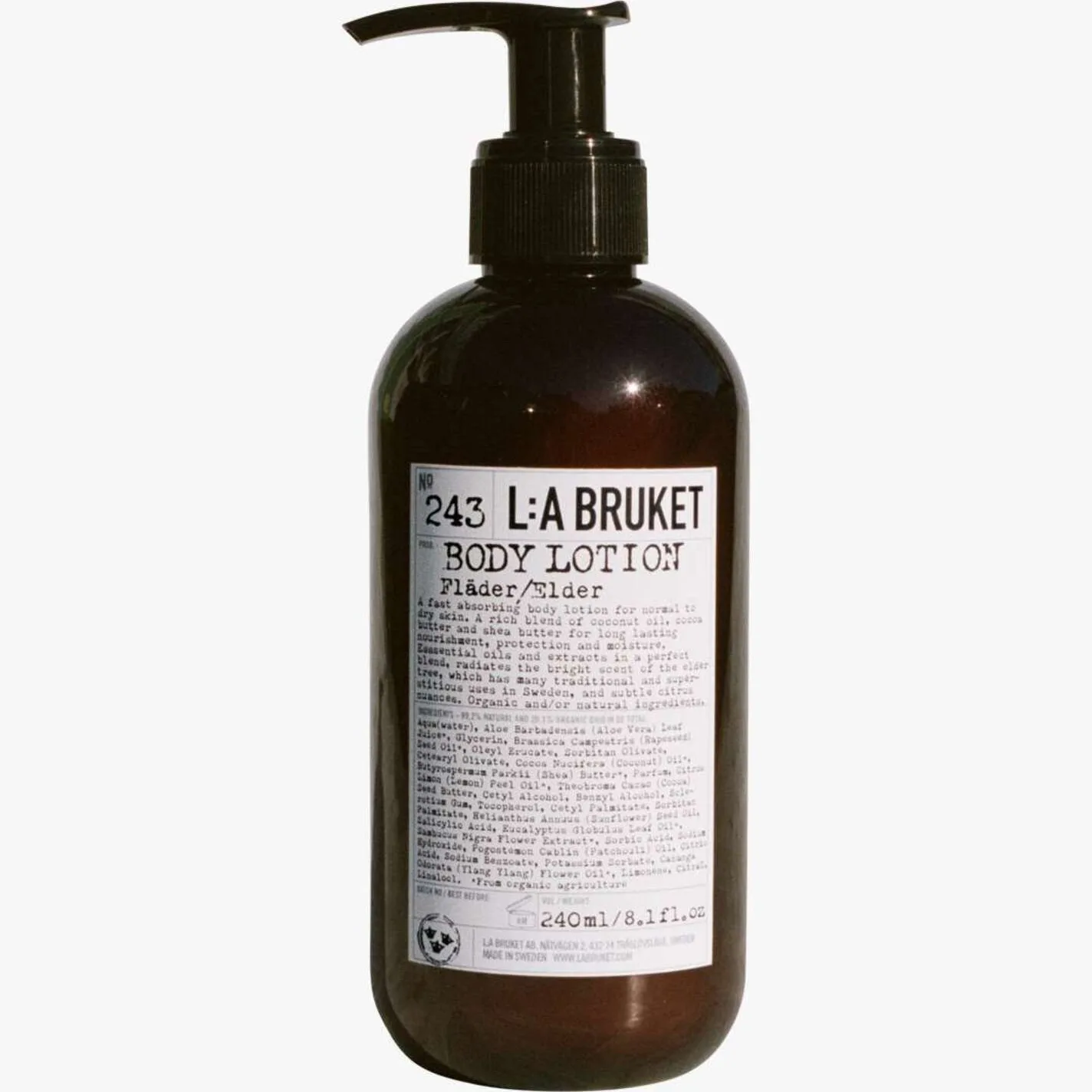 L:a Bruket 242 Hand & Body Wash Elder - Nude - 240 ml