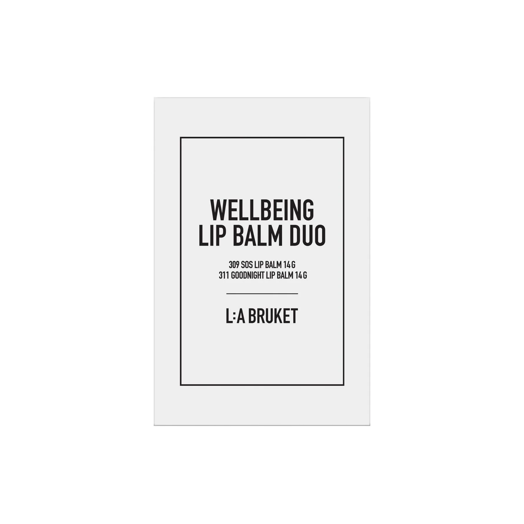 L:a Bruket 324 Wellbeing Lip Balm Duo 28 g
