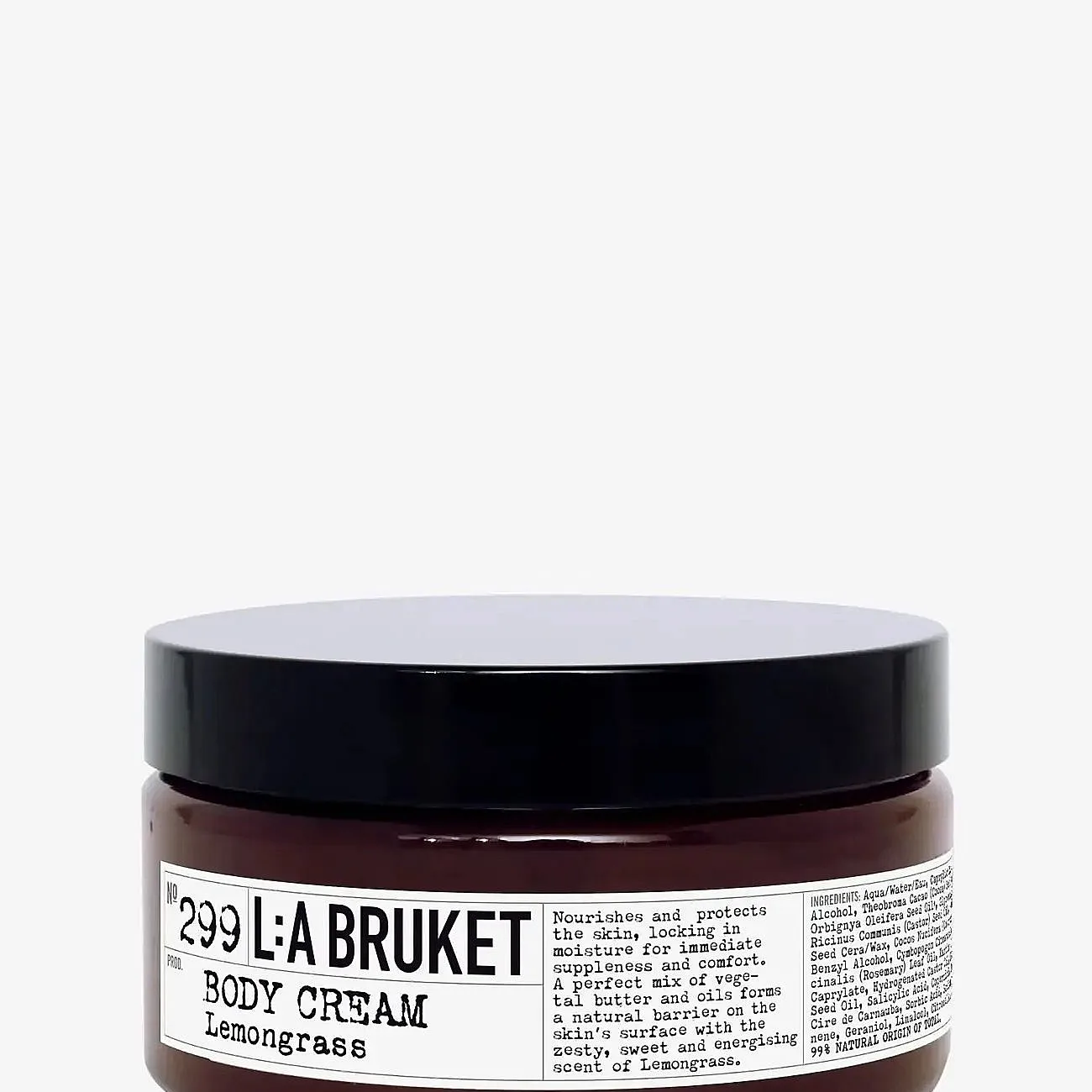 L:a Bruket Body Cream 299 Lemongrass 200.00 Gr - Nude - 330 g