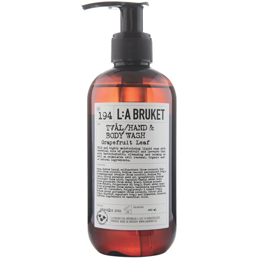 L:a Bruket Hand & Body Wash 194 Grapefruit Leaf 450 ml