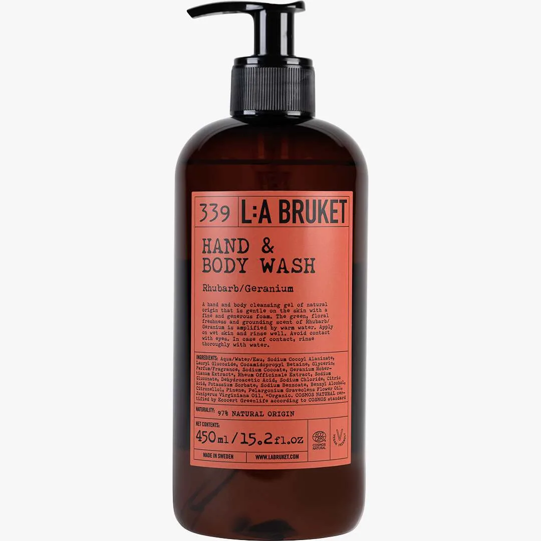 Hand & Body Wash Rhubarb (Størrelse: 240 ML)