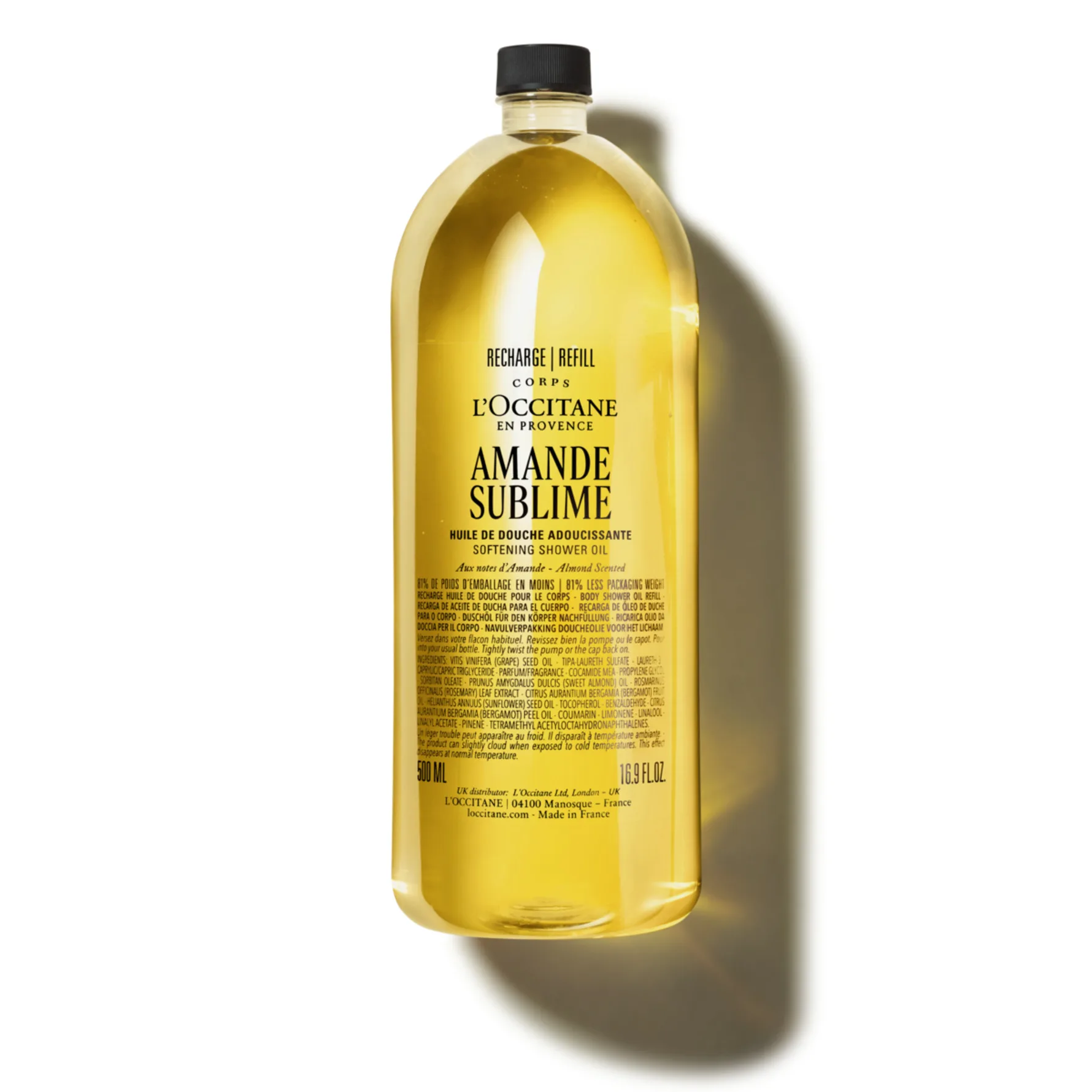L’Occitane Amande Sublime Softening Shower Oil Duscholja 500 ml