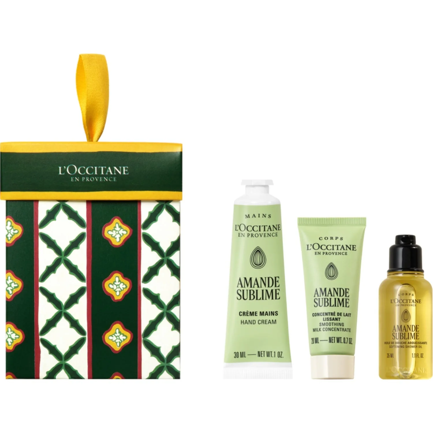 L'Occitane en Provence Amande Ornament 35 ml + 20 ml + 30 ml - 3 pcs