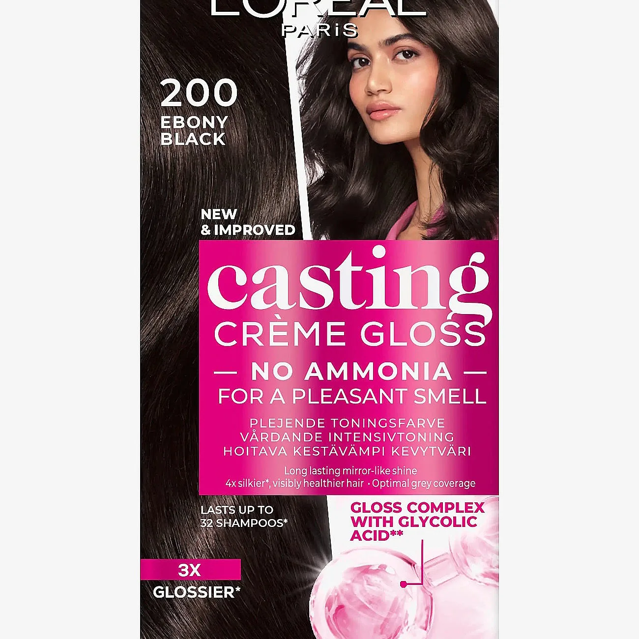 L'Oréal Paris L'oréal Paris Casting Creme Gloss 200 Ebony Black - Nude - ONE SIZE