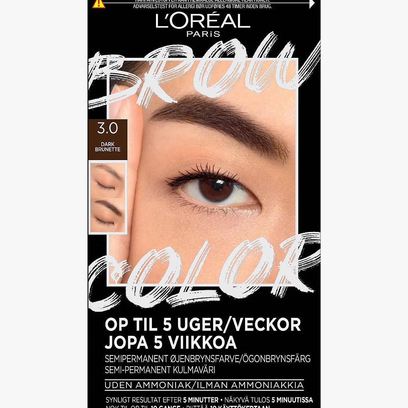 L'Oréal Paris Brow Color Kit Semi-Permanent Eyebrow Color 3.0 Dar