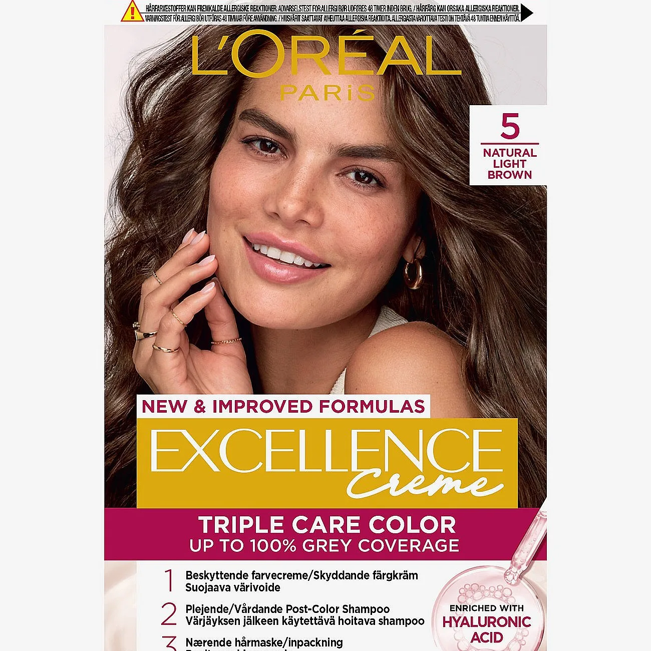 Excellence Creme Permanent Color, 8 Natural Light Blonde