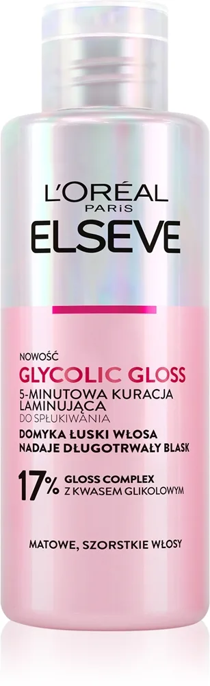 L’Oréal Paris Elseve Glycolic Gloss Hårmask Utjämnande och återställer skadat hår 200 ml