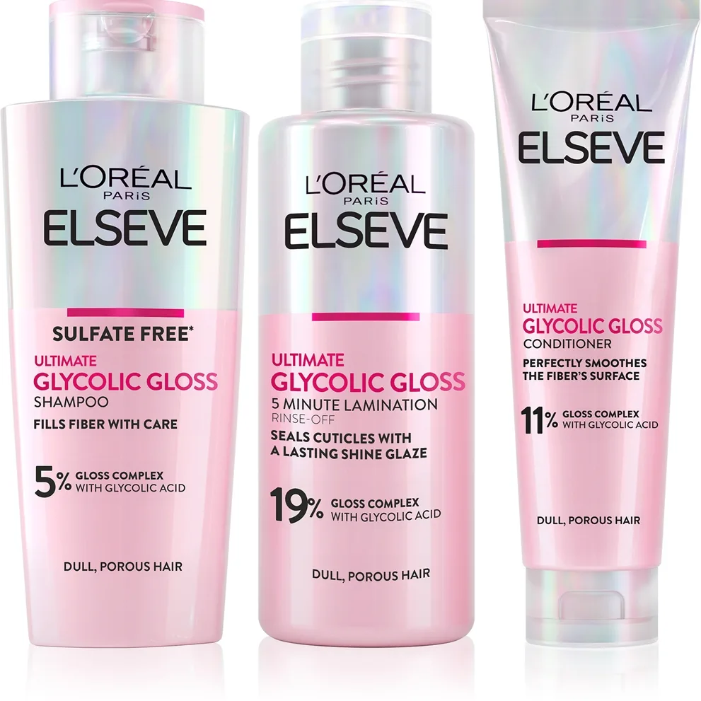 L’Oréal Paris Elseve Glycolic Gloss Set för hår