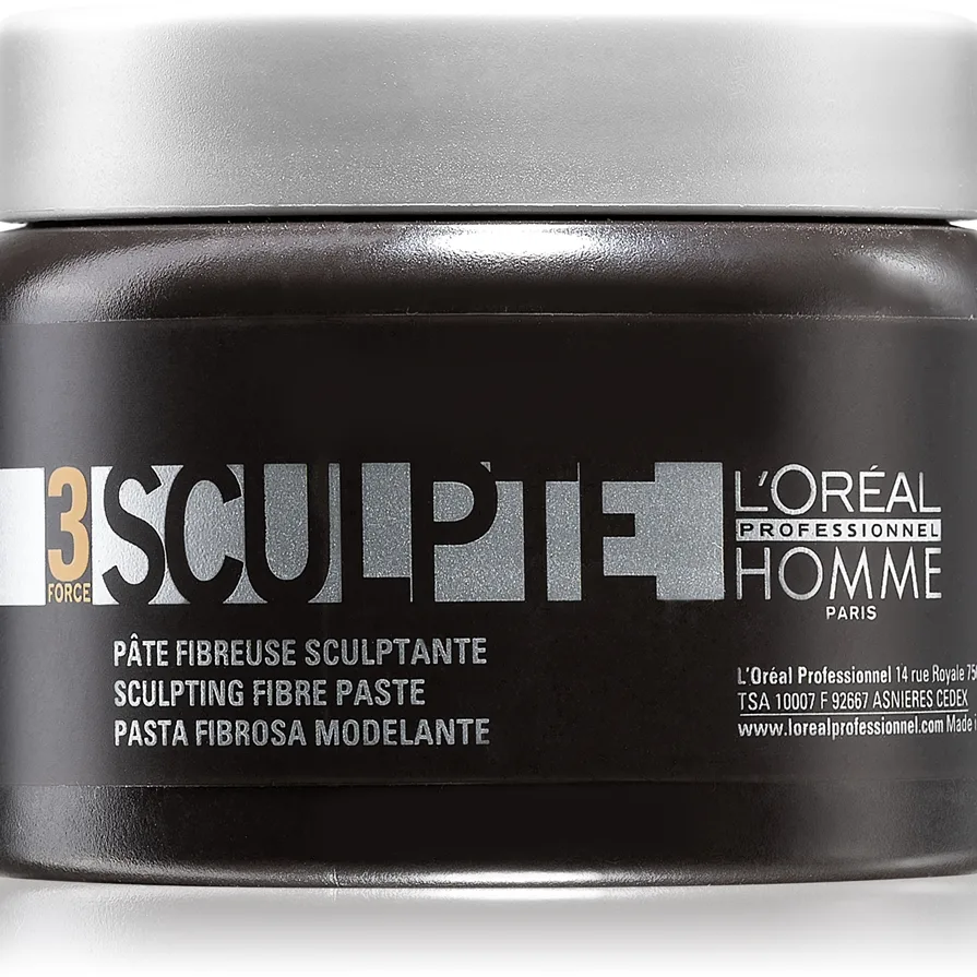 L’Oréal Professionnel Homme 3 Force Sculpte Modelleringspasta Medium kontroll 150 ml