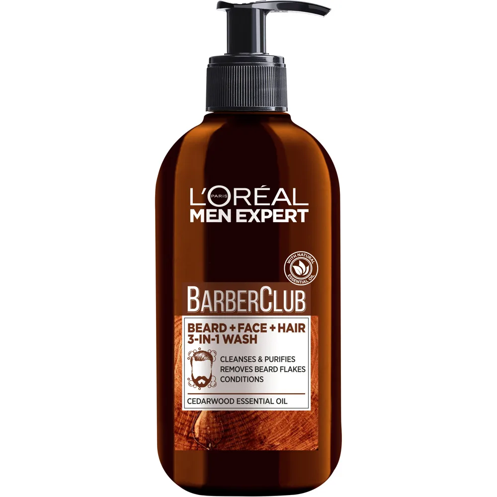 L'Oréal Paris Men Expert Barber Club rengöringsgel för normal hud 200 ml