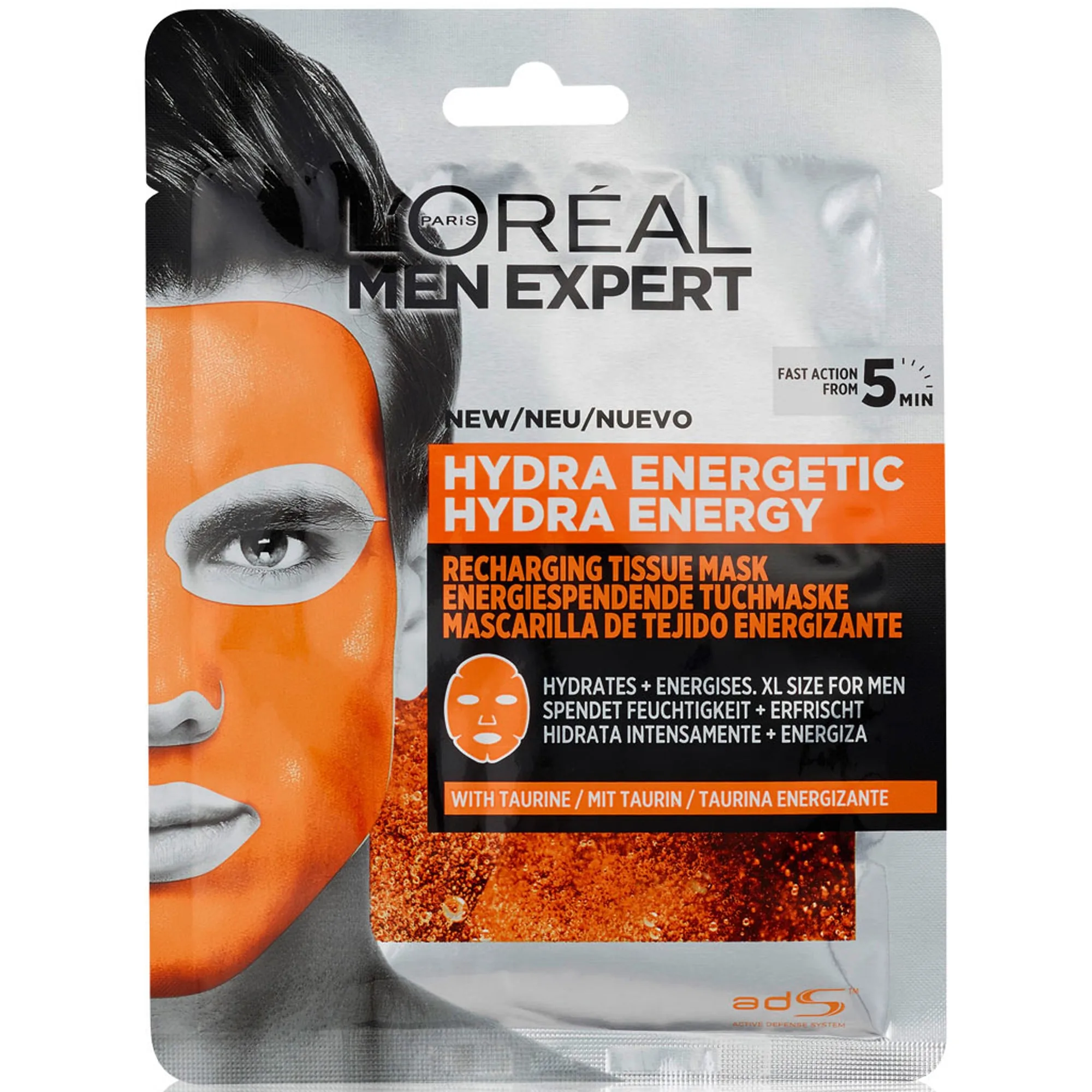 L'Oréal Men Expert Hydra Energy XL Sheet mask