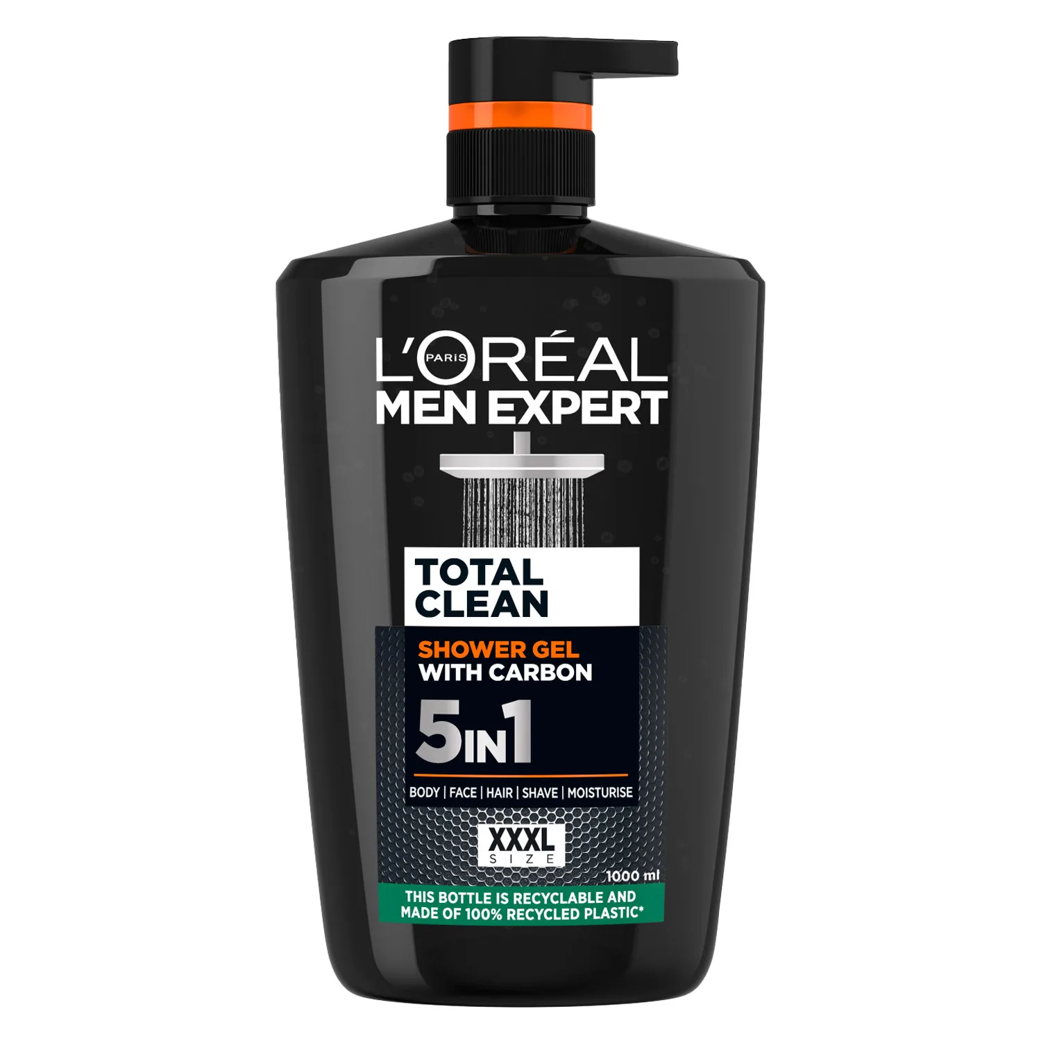 Loreal Paris Men Expert Total Clean Shower Gel with Carbon 1000 ml