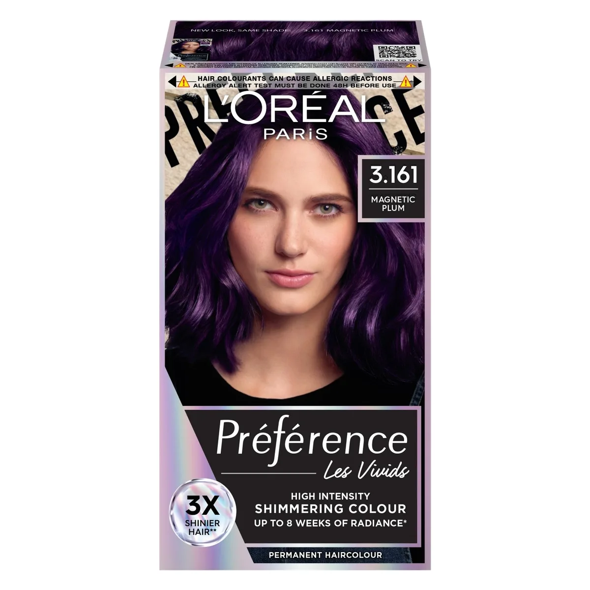 L'Oréal Paris Préférence Vivids Magn Plum 3.161 - 1 pcs