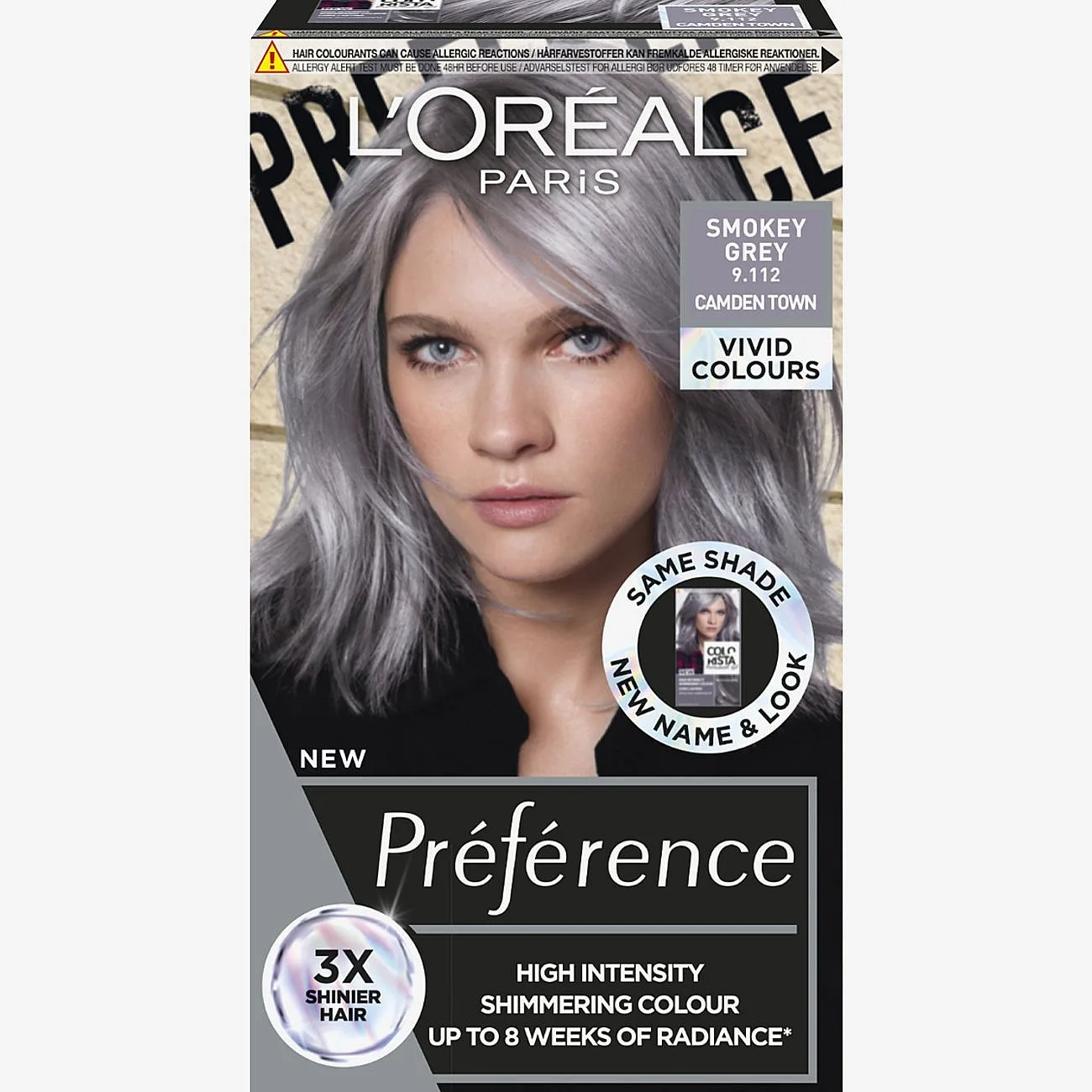 L'Oréal Paris Préférence Vivids Smokey Grey 9.112 - 1 pcs