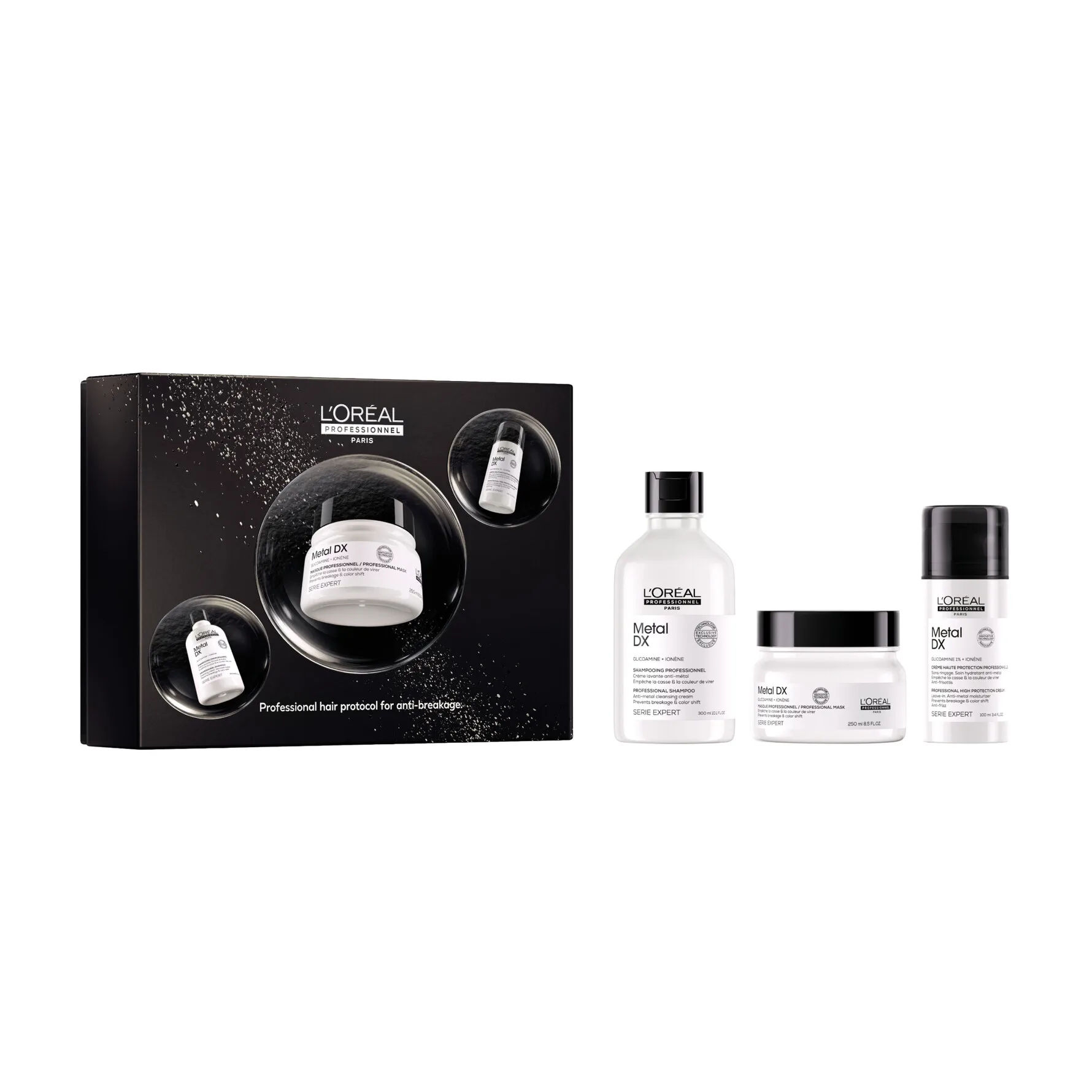 L'Oréal Professionnel Paris Metal DX Haircare Trio-Set with Glicoamine Hårvårdsset