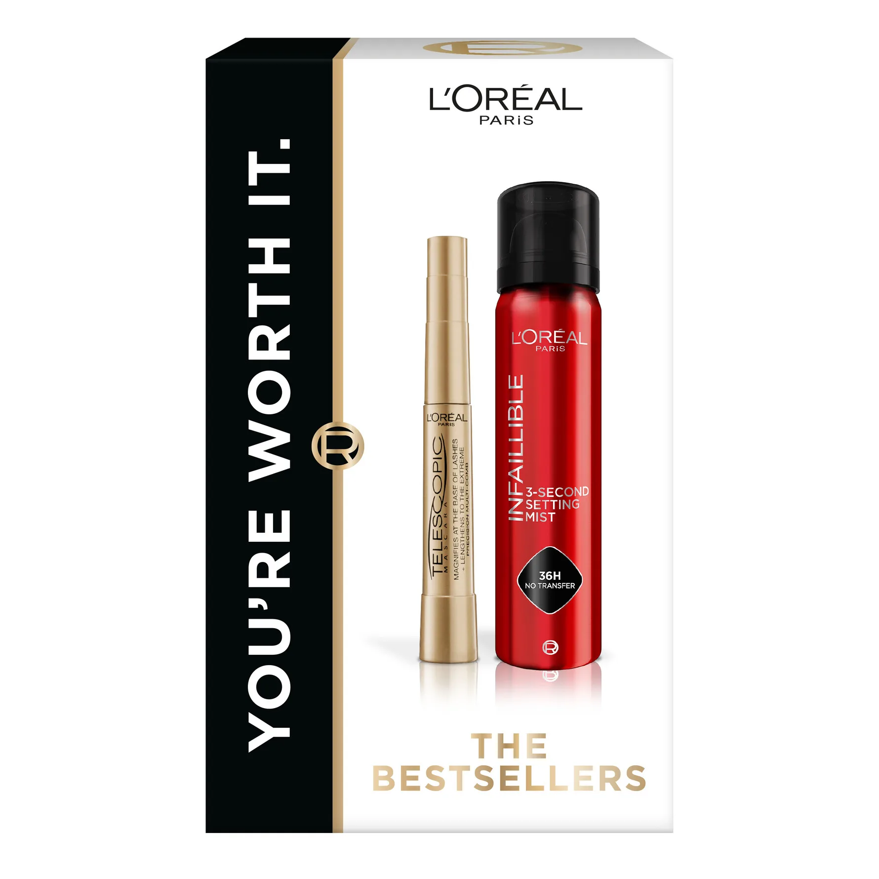 Loreal Paris Telescopic Mascara and Infaillible Setting Mist Gift Box