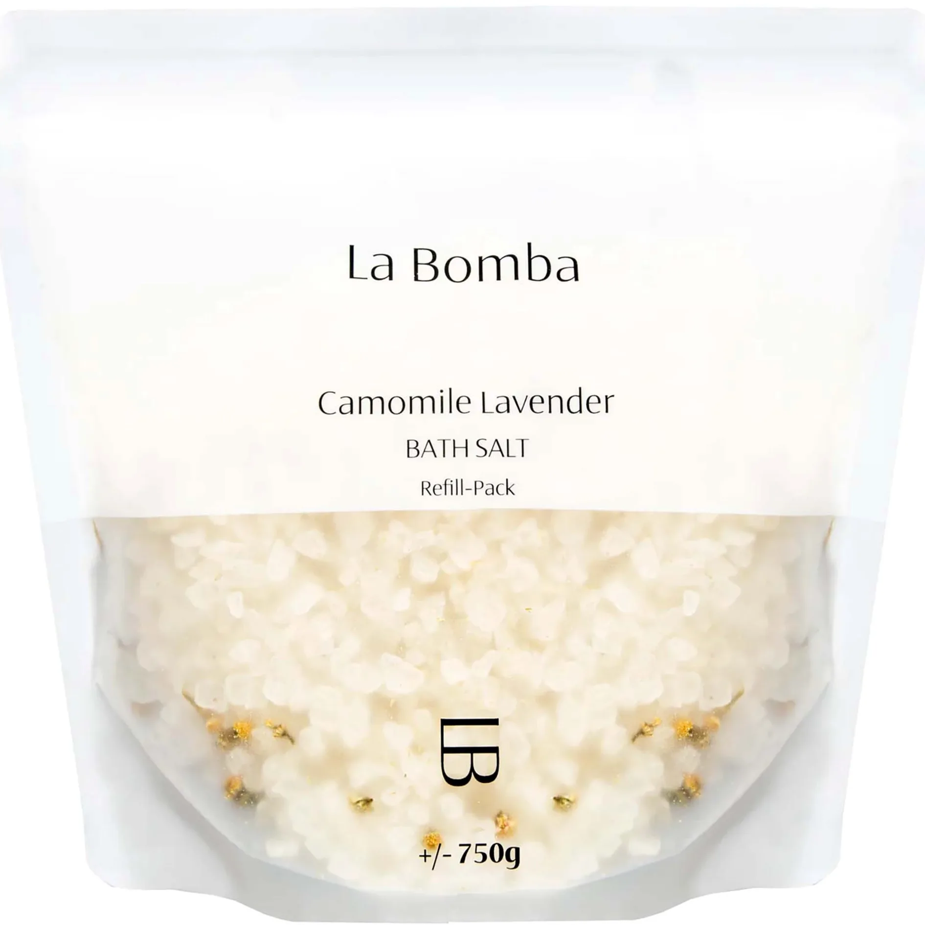 La Bomba Camomile Lavender Bath Salt Refill Pack 750 g