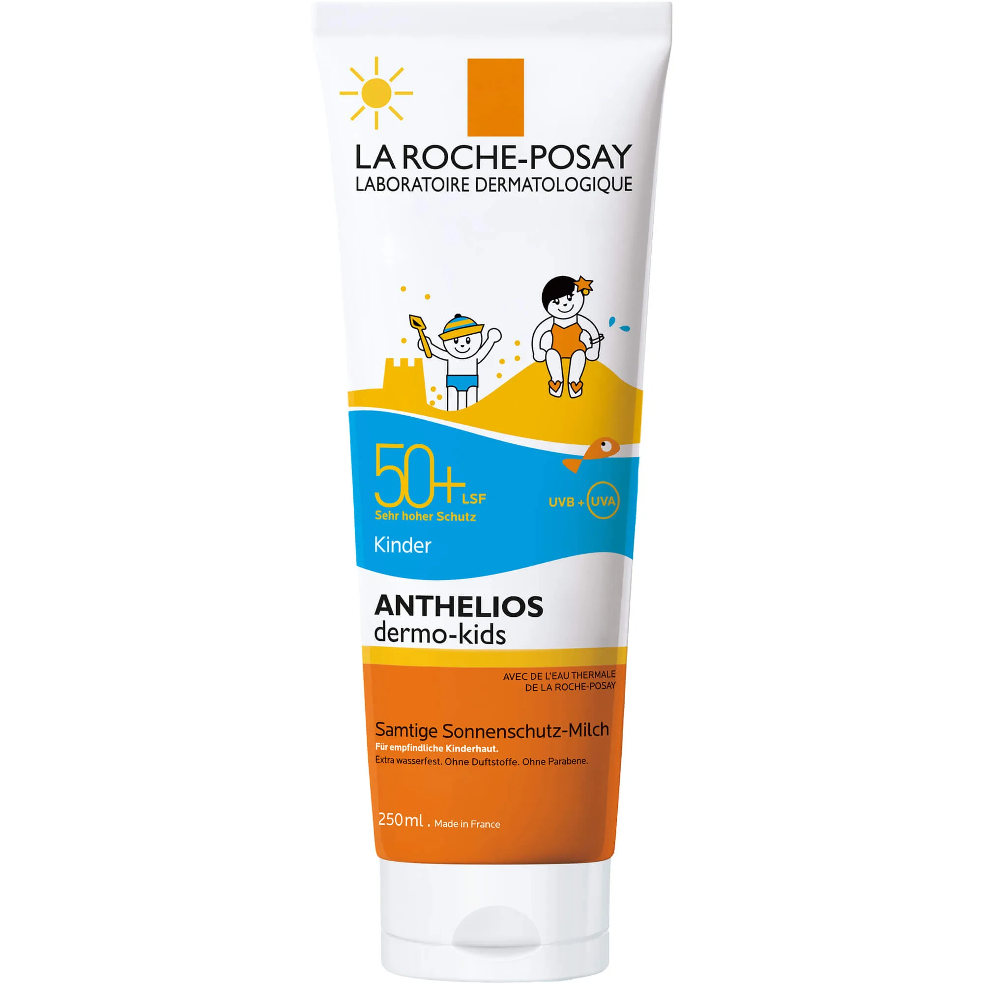 La Roche-Posay Anthelios dermo-kids LSF 50+ Kinder Sonnenschutz-Milch, 250 ml Creme