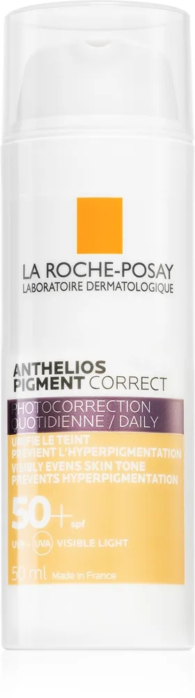 La Roche-Posay Anthelios pigmenttiläiskiä ehkäisevä aurinkosuojavoide SPF 50+ sävy Light 50 ml