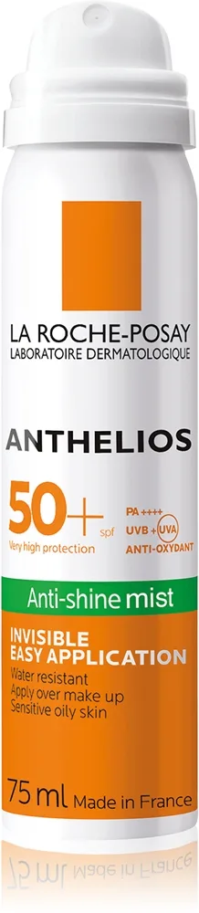La Roche-Posay Anthelios Opfriskende matterende ansigtsspray SPF 50+ 75 ml