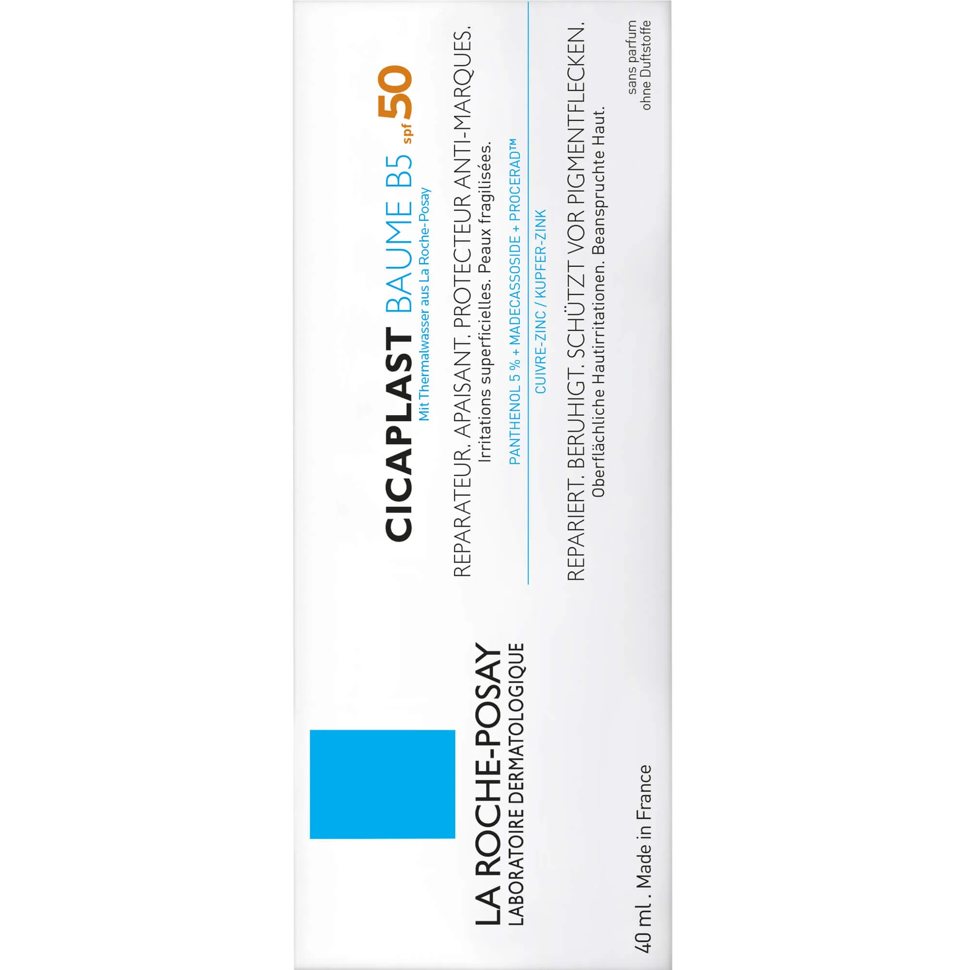 La Roche-Posay Cicaplast Baume B5 LSF 50 Haut-Balsam, 40 ml Creme