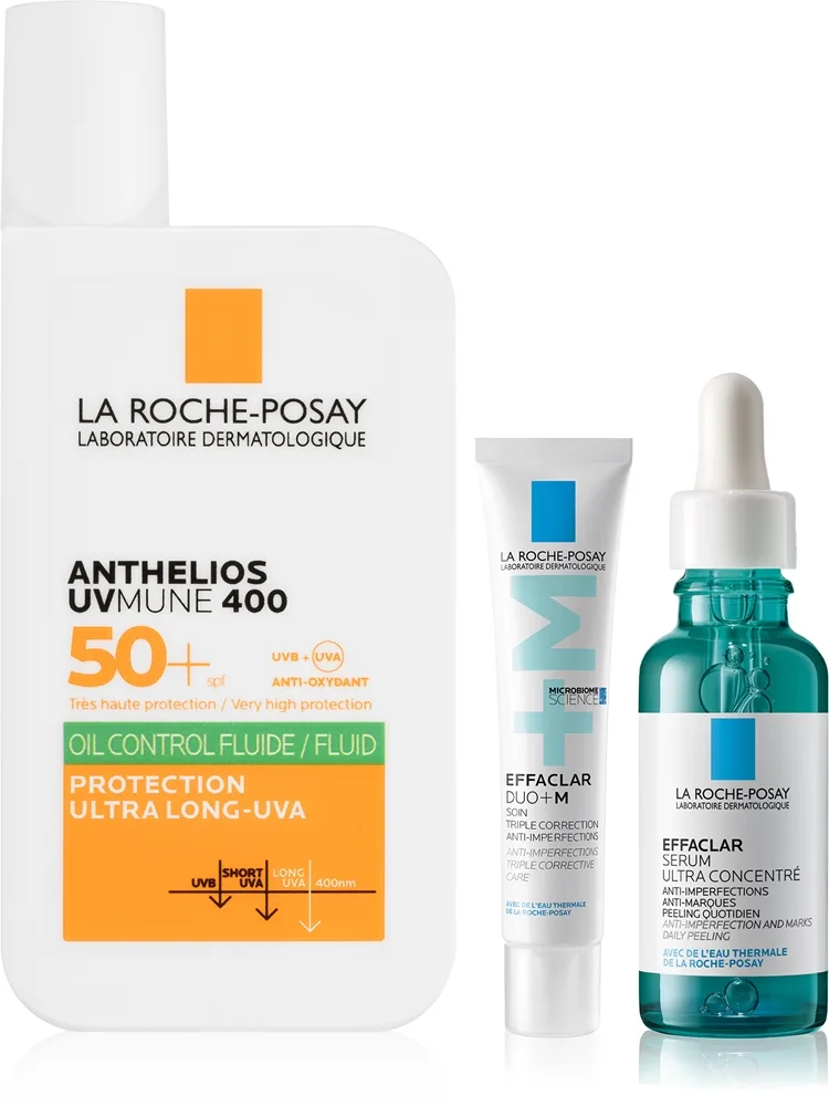 La Roche-Posay Effaclar Anti Imperfection Routine setti akneihon virheiden ehkäisyyn