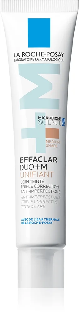 La Roche-Posay Effaclar DUO+M Unifiant Let farvepigmenteret og fugtgivende ansigtscreme Skygge Medium 40 ml