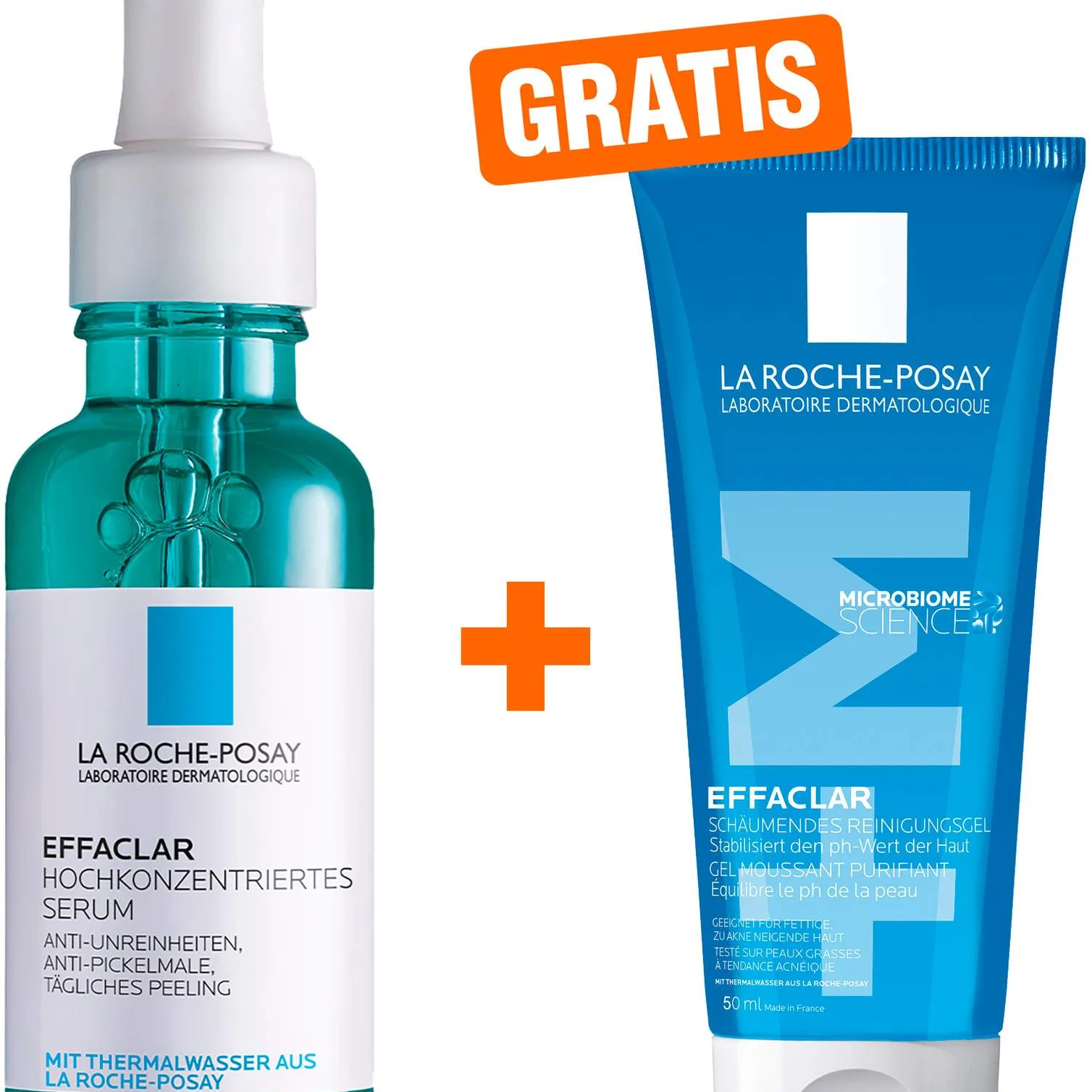 La Roche Posay Effaclar hochkonzentriert 30 ml Serum + gratis Effaclar Gel 50 ml Mini - Bei Hautunreinheiten
